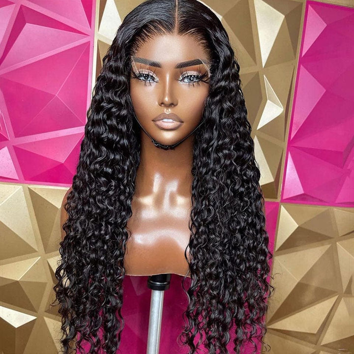 ailuxyhair-fr AILUXY 4x4 Lace Closure Perruque Bouclée Longue Noir 200% densité