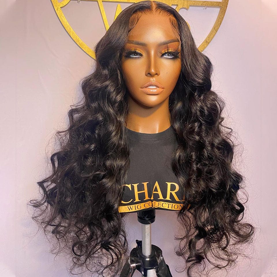 ailuxyhair-fr AILUXY 4x4 Lace Closure Perruque Loose Wave Longue Couleur naturelle 200% densité 100% cheveux humains