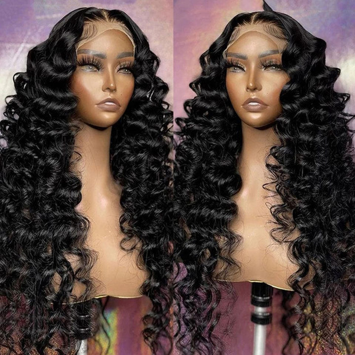ailuxyhair-fr AILUXY 4x4 Lace Closure Perruque Loose Wave Longue Noir 250% densité 100% cheveux humains