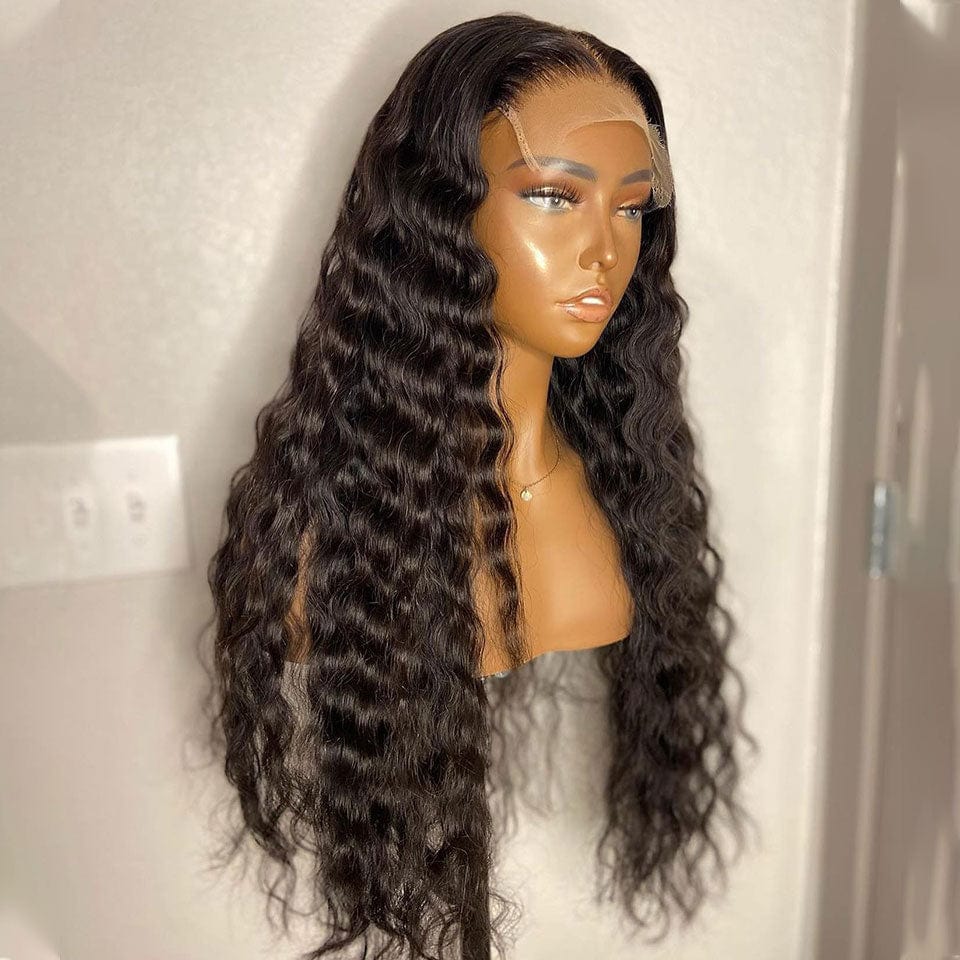 ailuxyhair-fr AILUXY 4x4 Lace Closure Perruque Natural Wave Longue 250% densité 100% cheveux humains
