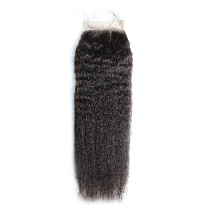 ailuxyhair-fr AILUXY Cheveux 4x4/5x5 HD Lace Closure Kinky Lisse Dentelle Invisible 100% Cheveux Humains