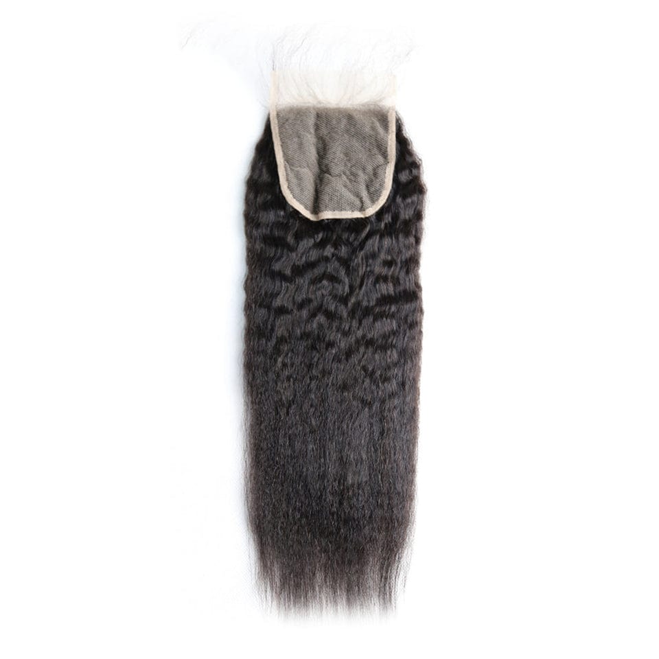 ailuxyhair-fr AILUXY Cheveux 4x4/5x5 HD Lace Closure Kinky Lisse Dentelle Invisible 100% Cheveux Humains