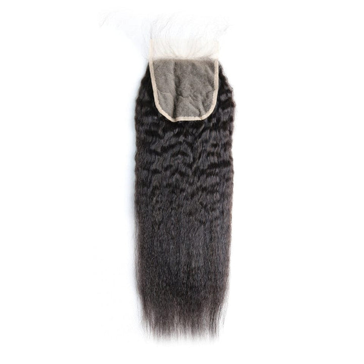 ailuxyhair-fr AILUXY Cheveux 4x4/5x5 HD Lace Closure Kinky Lisse Dentelle Invisible 100% Cheveux Humains