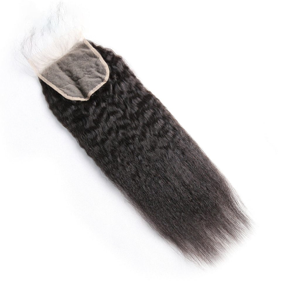 ailuxyhair-fr AILUXY Cheveux 4x4/5x5 HD Lace Closure Kinky Lisse Dentelle Invisible 100% Cheveux Humains