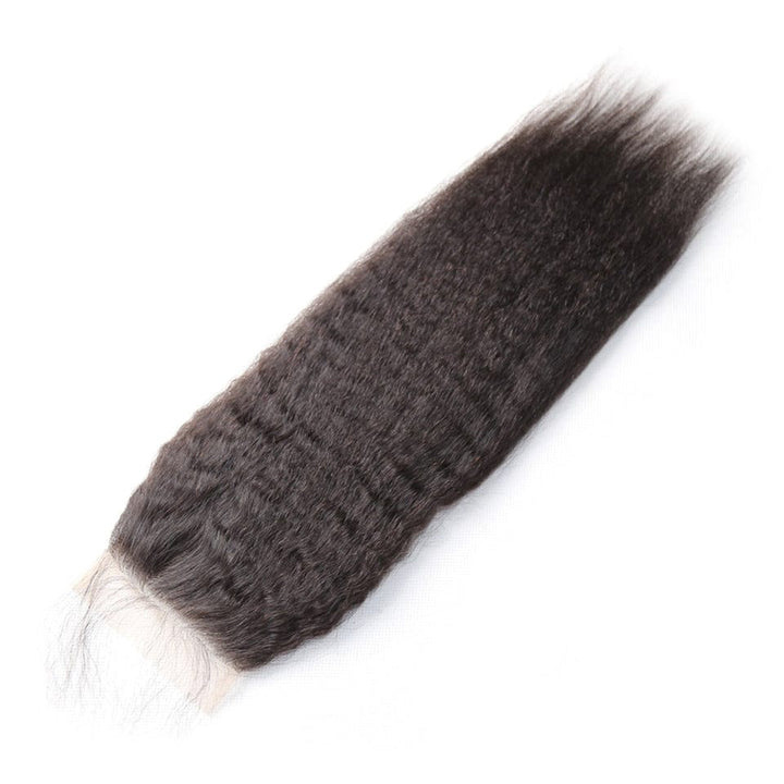 ailuxyhair-fr AILUXY Cheveux 4x4/5x5 HD Lace Closure Kinky Lisse Dentelle Invisible 100% Cheveux Humains