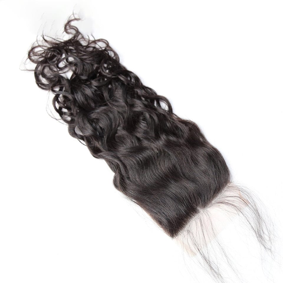 ailuxyhair-fr AILUXY Cheveux 4x4/5x5 HD Lace Closure Water Wave Dentelle Invisible 100% Cheveux Humains