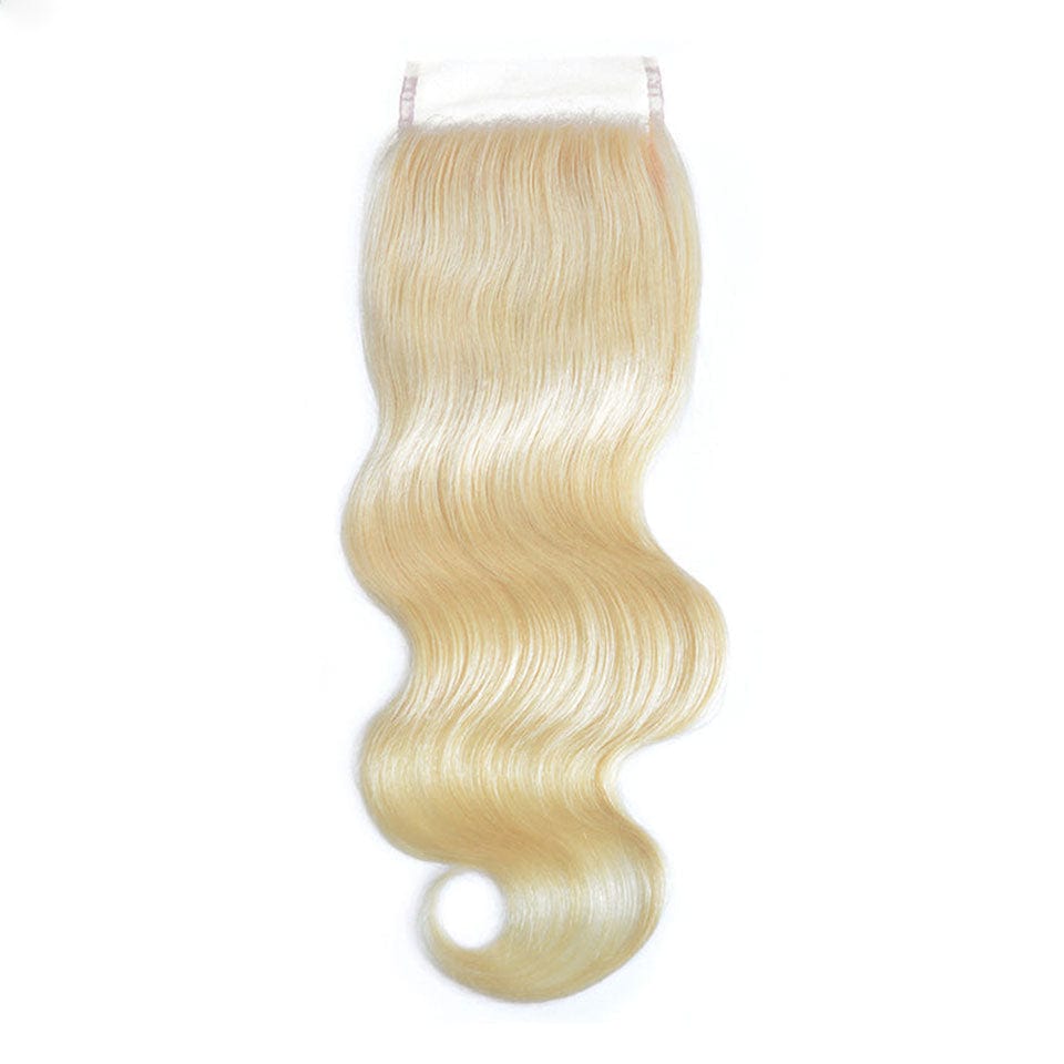 ailuxyhair-fr AILUXY Cheveux 4x4/5x5 Lace Closure Body Wave Blond 613 Dentelle Transparente 100% Cheveux Humains