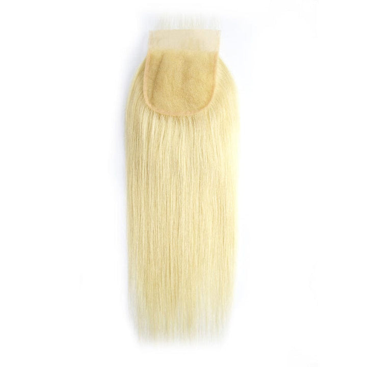 ailuxyhair-fr AILUXY Cheveux 4x4/5x5 Lace Closure Lisse Blond 613 Dentelle Transparente 100% Cheveux Humains