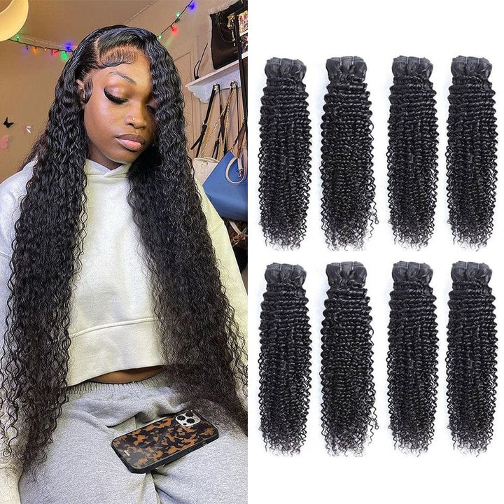 ailuxyhair-fr AILUXY Tissage Bouclé Noir 4 Paquets 100% Cheveux Humains