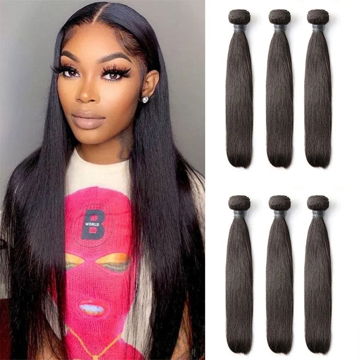 ailuxyhair-fr AILUXY Tissage Lisse Noir 3 Paquets 100% Cheveux Humains