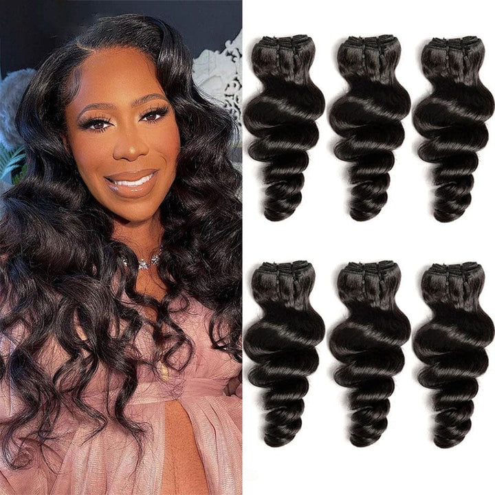 ailuxyhair-fr AILUXY Tissage Loose Wave Noir 3 Paquets 100% Cheveux Humains