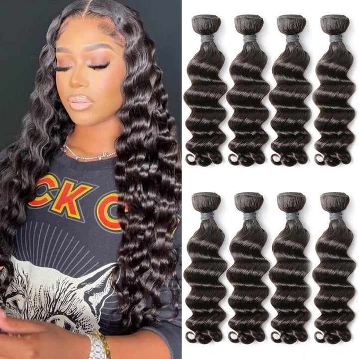 ailuxyhair-fr AILUXY Tissage Natural Wave Noir 4 Paquets 100% Cheveux Humains