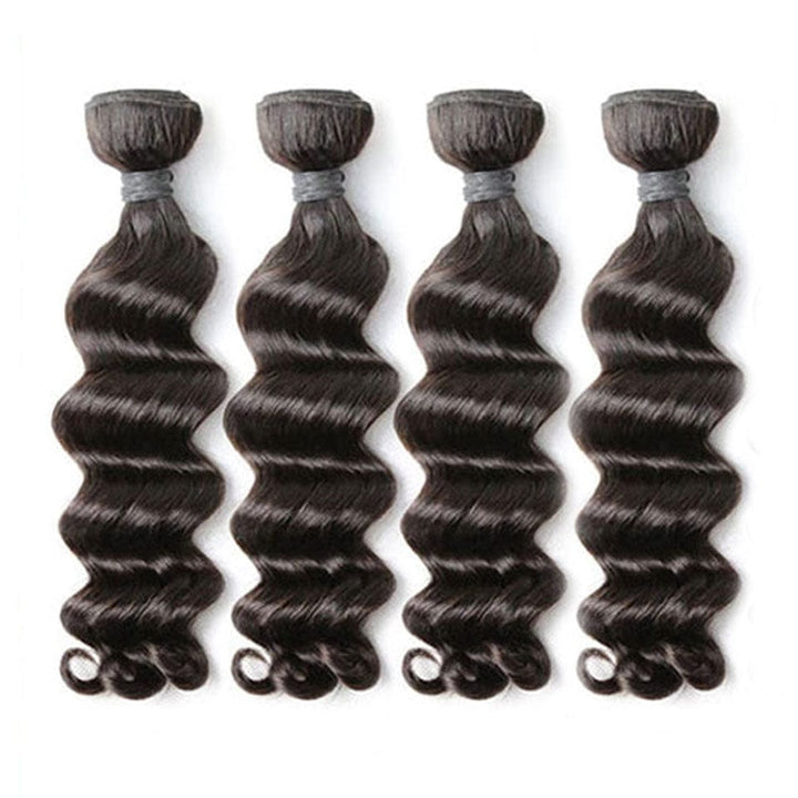 ailuxyhair-fr AILUXY Tissage Natural Wave Noir 4 Paquets 100% Cheveux Humains