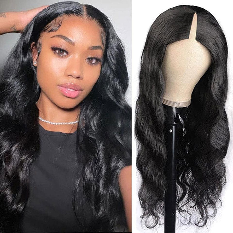 ailuxyhair-fr AILUXY V Part Lace Body Wave Noir Perruque 100% Cheveux Humains