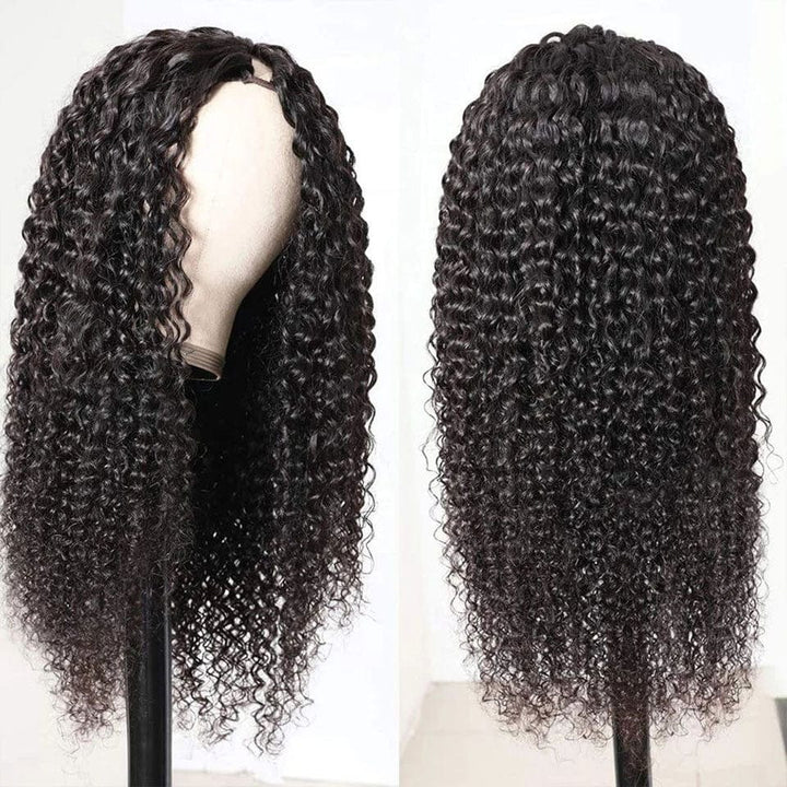 ailuxyhair-fr AILUXY V Part Lace Bouclé Noir Perruque 100% Cheveux Humains