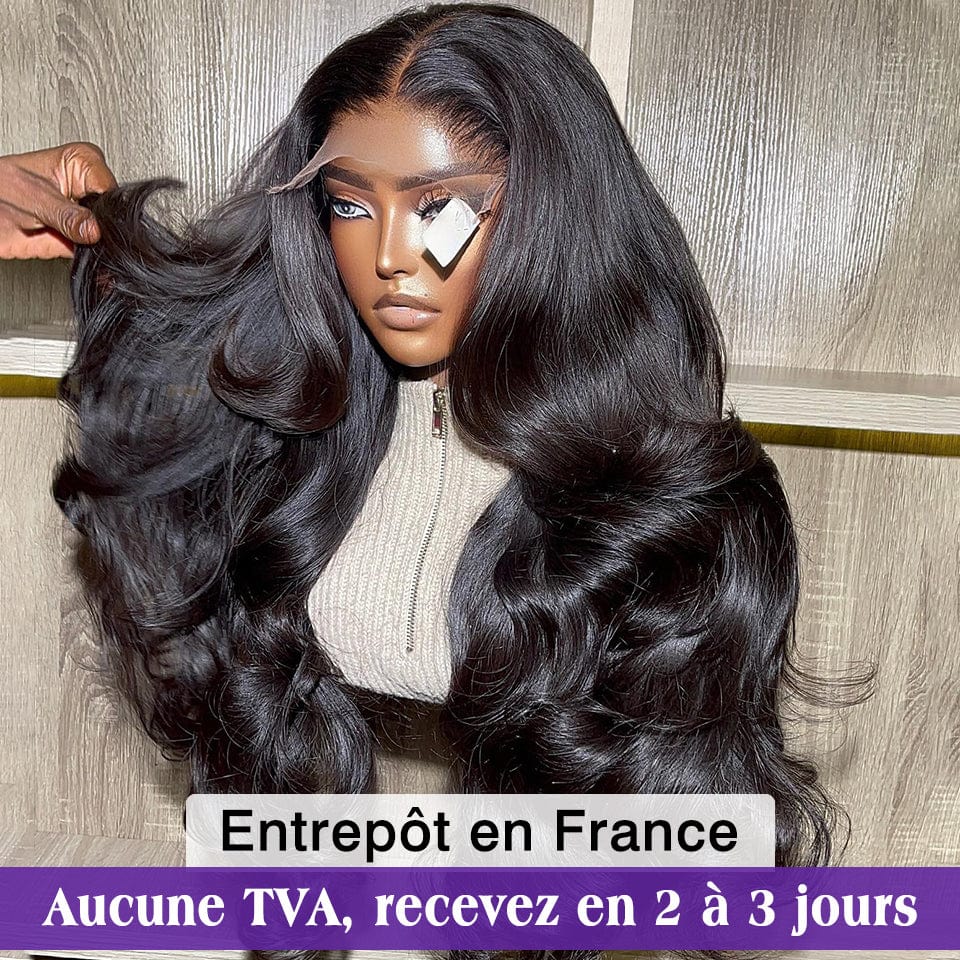 ailuxyhair-fr Entrepôt en France AILUXY Perruque de luxe 4X4 body wave faite de cheveux doublement tirés avec raie naturelle au milieu