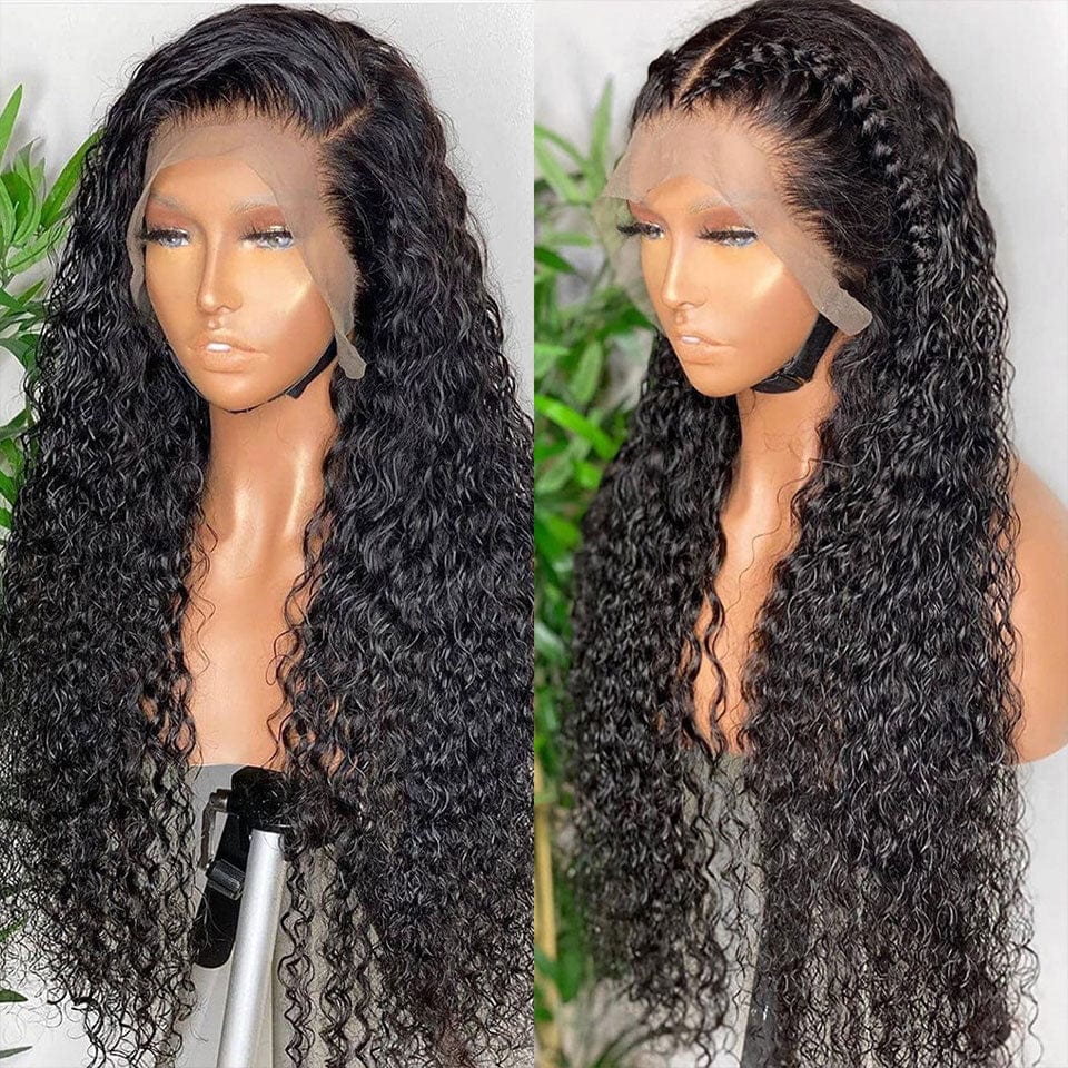 ailuxyhair-fr Entrepôt en France Perruque Bouclée Frontale en Dentelle 13x4, Densité 200 %, Cheveux Humains Naturels