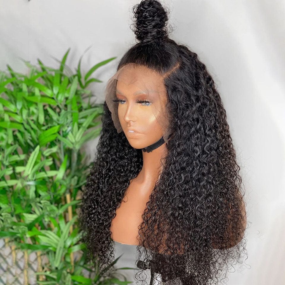 ailuxyhair-fr Entrepôt en France Perruque Bouclée Frontale en Dentelle 13x4, Densité 200 %, Cheveux Humains Naturels