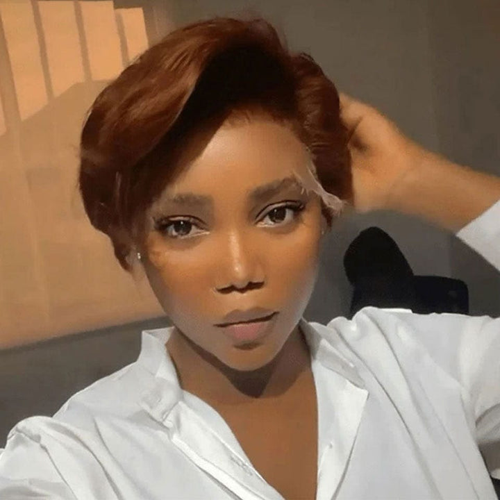 ailuxyhair-fr Perruque Coupe Pixie AILUXY Perruque T-Shape T33# Design Court et Raffiné
