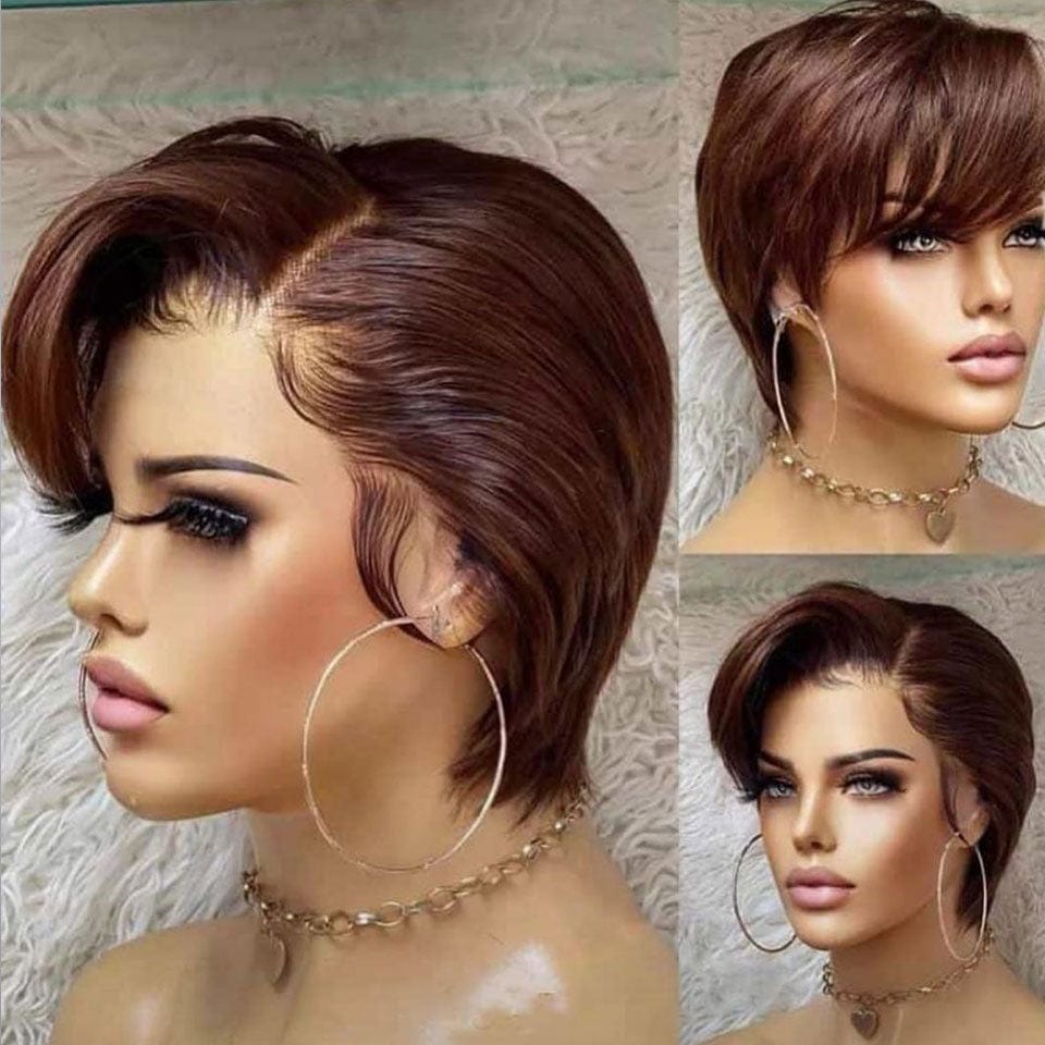 ailuxyhair-fr Perruque Coupe Pixie AILUXY Perruque T-Shape T33# Design Court et Raffiné